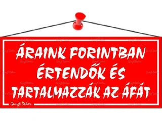 Információs tábla, 22,5x10 cm, 