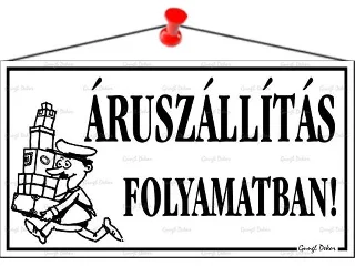 Információs tábla, 22,5x12,5 cm,