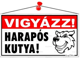 Információs tábla, 22,5x12,5 cm, 