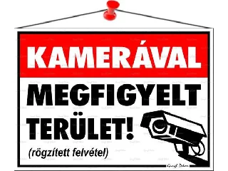 Információs tábla, 35x25 cm, 