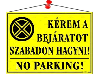 Információs tábla, 35x25 cm,