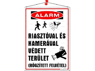 Információs tábla, 35x25 cm, 