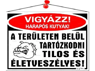 Információs tábla, 35x25 cm, 