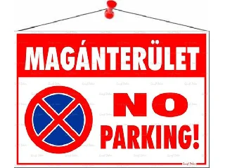 Információs tábla, 50x35 cm, 