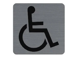 Információs tábla, öntapadó, 7,5x7,5 cm, alumíniumhatású, EXACOMPTA,