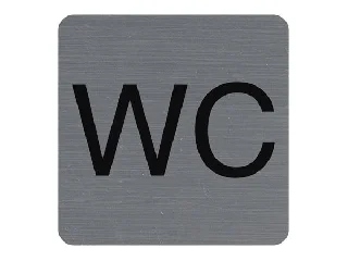 Információs tábla, öntapadó, 7,5x7,5 cm, alumíniumhatású, EXACOMPTA,