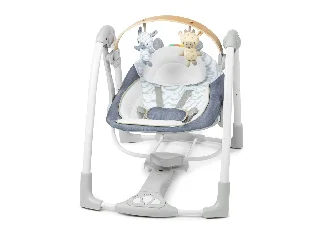 Ingenuity Átalakítható hinta dallamokkal, Swing 'n Go Chambray, 0 hó+, 9 kg-ig