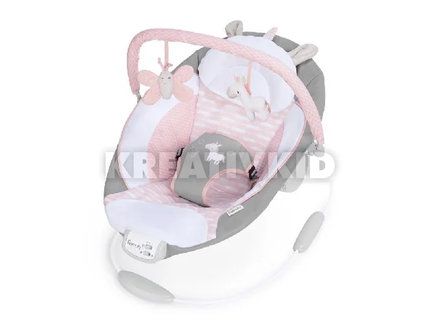Ingenuity Rezgő pihenőszék dallamokkal, Flora the Unicorn™, 0 hó+, 9 kg-ig