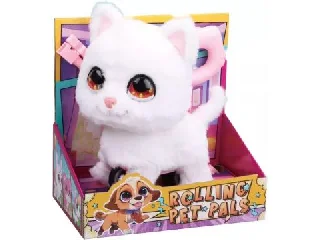 Interaktív plüss cica - fehér