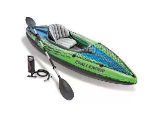 Intex: Challenger k1 felfújható kajak szett - 2,74 m x 76 cm x 33 cm