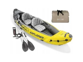 Intex: Explorer K2 kajak szett alumínium evezőkkel - sárga