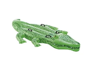 Intex: Felfújható óriás krokodil lovagló matrac - 203 x 114 cm