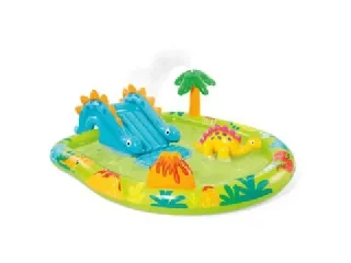 Intex: Kicsi dinó felfújható vizes játszótér - 191 x 152 x 58 cm