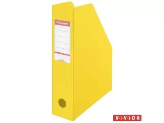 Iratpapucs, PVC/karton, 70 mm, összehajtható, ESSELTE, Vivida sárga