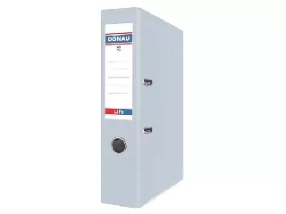 Iratrendező, 75 mm, A4, PP/karton, élvédő sínnel,  DONAU 