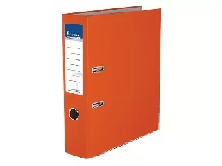 Iratrendező, 75 mm, A4, PP/karton, élvédő sínnel, VICTORIA OFFICE, 