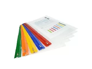 Iratrendező tasak, A4+, cipzáras, RAPESCO, 