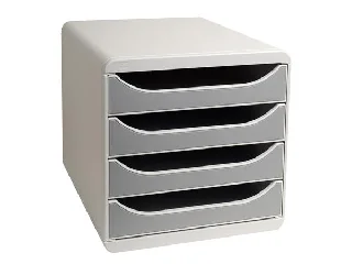 Irattároló, műanyag, 4 fiókos, EXACOMPTA 