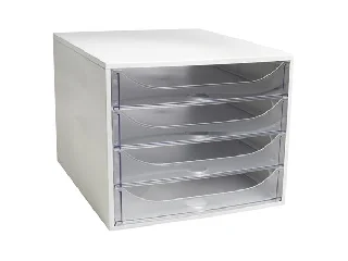 Irattároló, műanyag, 4 fiókos, EXACOMPTA 