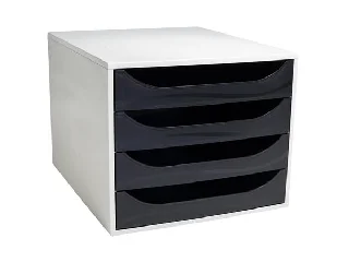 Irattároló, műanyag, 4 fiókos, EXACOMPTA 