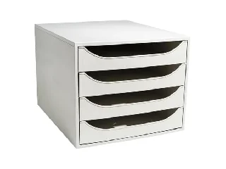 Irattároló, műanyag, 4 fiókos, EXACOMPTA 