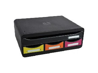 Irattároló, műanyag, 4 fiókos, EXACOMPTA 