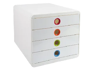 Irattároló, műanyag, 4 fiókos, EXACOMPTA 