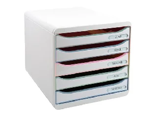 Irattároló, műanyag, 5 fiókos, EXACOMPTA 