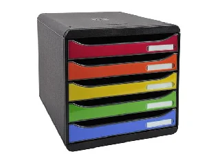 Irattároló, műanyag, 5 fiókos, EXACOMPTA 