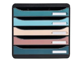 Irattároló, műanyag, 5 fiókos, EXACOMPTA 