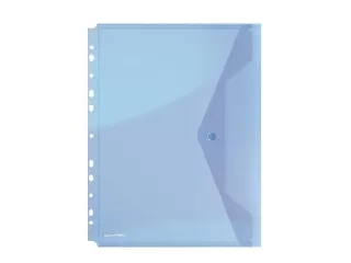 Irattartó tasak, A4, PP, patentos, lefűzhető, DONAU, kék