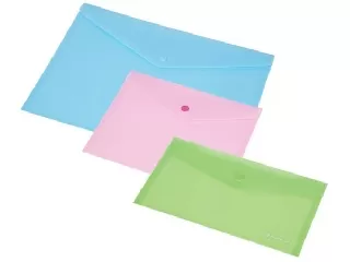 Irattartó tasak, A5, PP, patentos, 160 mikron, PANTA PLAST, pasztellzöld