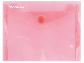 Irattartó tasak, A6, PP, patentos, DONAU, piros