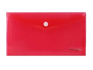 Irattartó tasak, DL, PP, patentos, VICTORIA OFFICE, piros