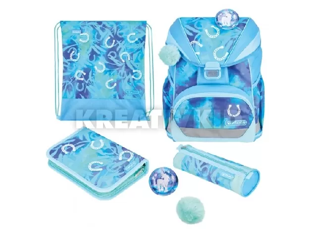 Iskolatáska UltraLight XL Plus Lucky Horse - Felszereltsége: 2-klapnis, üres tolltartó, ovál tolltartó, sportzsák