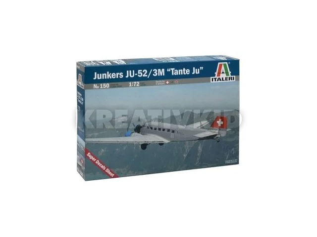Italeri: Junkers JU-52 3/m TAN repülőgép makett, 1:72
