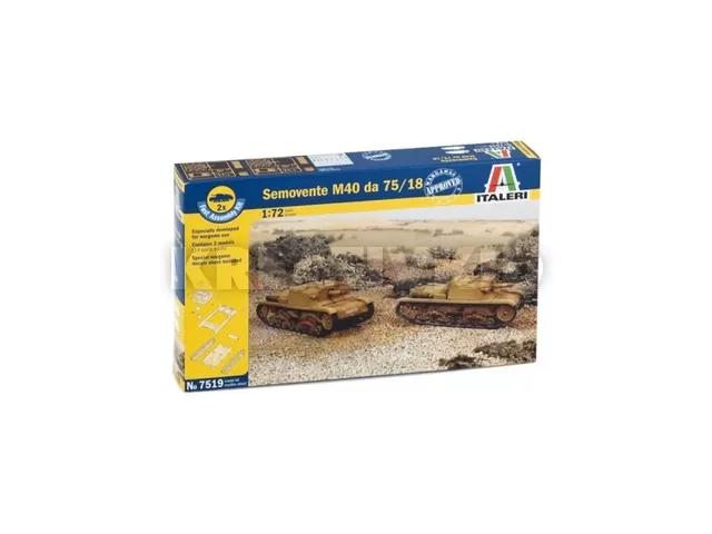 Italeri: Semovente M40 da 75/1 tank makett, 1:72