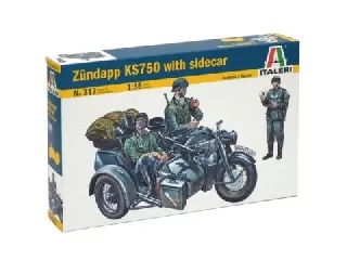 Italeri: Zündapp KS750 motorkerékpár makett, 1:35