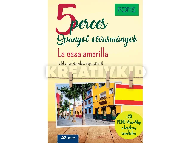 IVÁN REYMÓNDEZ FERNÁNDEZ-MANUEL VILA BAL: 5 PERCES SPANYOL OLVASMÁNYOK - LA CASA AMARILLA (A2 SZINT) PONS