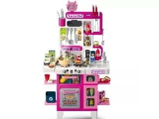 Játékkonyha szett kiegészítőkkel – rózsaszín