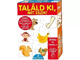Játszva ismerjük meg oktató puzzle találd ki mit eszik