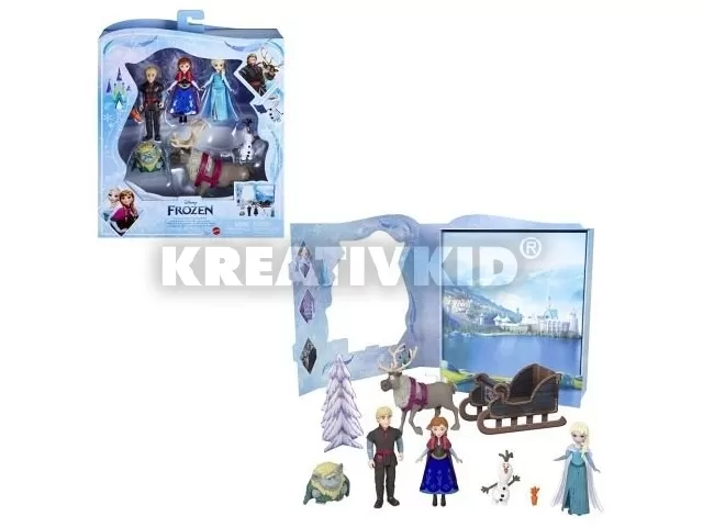 Jégvarázs mesekönyv játékszett mini babákkal