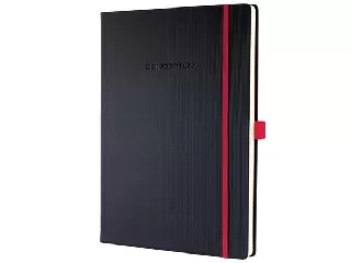 Jegyzetfüzet, exkluzív, A4, kockás, 97 lap, keményfedeles, SIGEL 