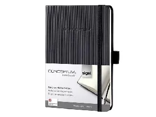 Jegyzetfüzet, exkluzív, A4, sima, 97 lap, keményfedeles, SIGEL 