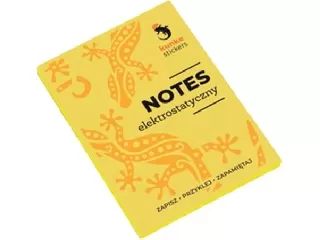 Jegyzettömb, elektrosztatikus, 70x98 mm, 100 lap, PANTA PLAST, sárga