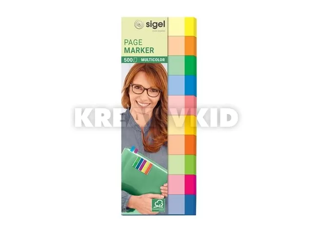 Jelölőcímke, papír, 10x50 lap, 15x50 mm, SIGEL 