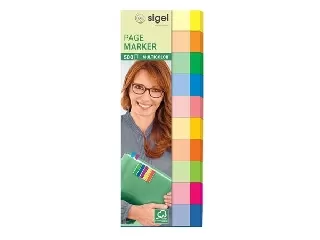 Jelölőcímke, papír, 10x50 lap, 15x50 mm, SIGEL 