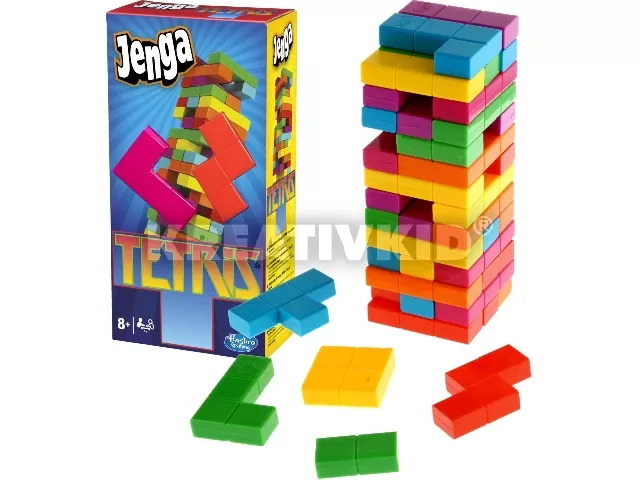 Jenga Tetris ügyességi társasjáték