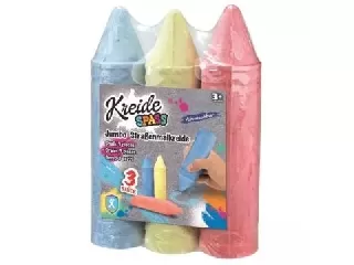 Jumbo aszfaltkréta szett, 19 cm - 3 db-os