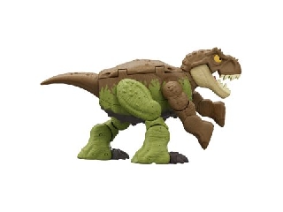 Jurassic World: Átalakuló dinó figura, barna-zöld - T-Rex és Ankylosaurus
